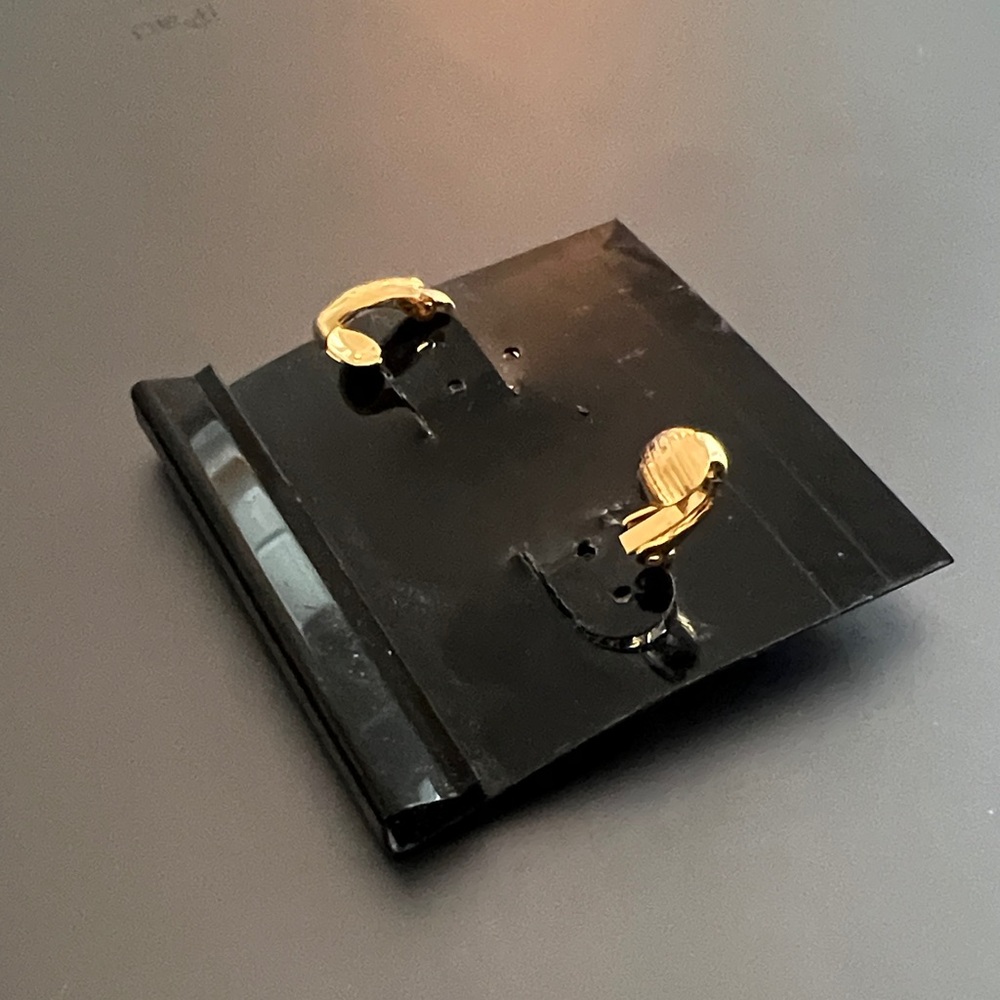 Lindenwold Gold and Silver Angelic Clip On Earrings - Picture 4 of 4